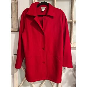 Coldwater Creek size small red wool jacket